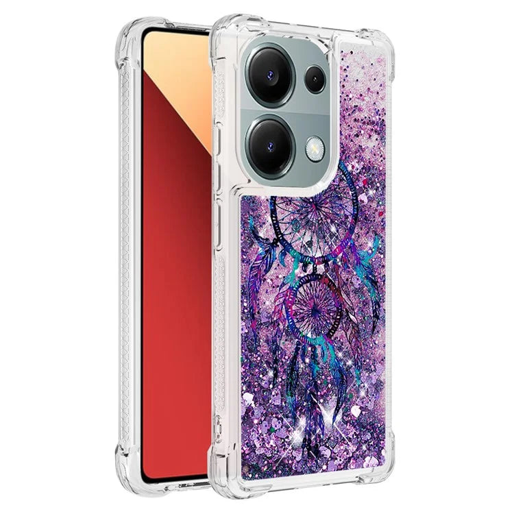 YB Quicksand Series-2 For Xiaomi Redmi Note 13 Pro 4G / Poco M6 Pro 4G Phone Case Stylish Pattern Quicksand TPU Cover