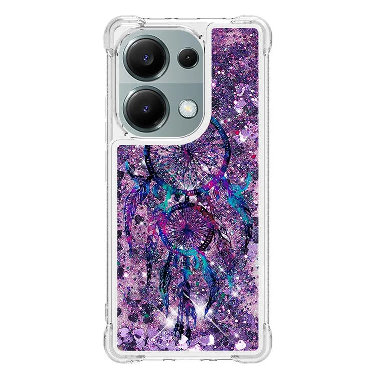 YB Quicksand Series-2 For Xiaomi Redmi Note 13 Pro 4G / Poco M6 Pro 4G Phone Case Stylish Pattern Quicksand TPU Cover