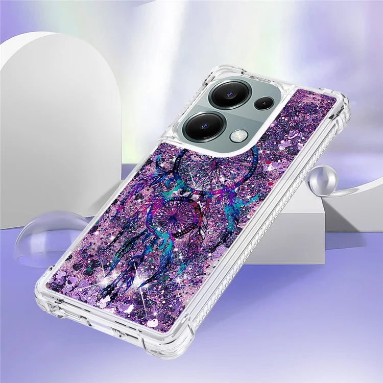 YB Quicksand Series-2 For Xiaomi Redmi Note 13 Pro 4G / Poco M6 Pro 4G Phone Case Stylish Pattern Quicksand TPU Cover