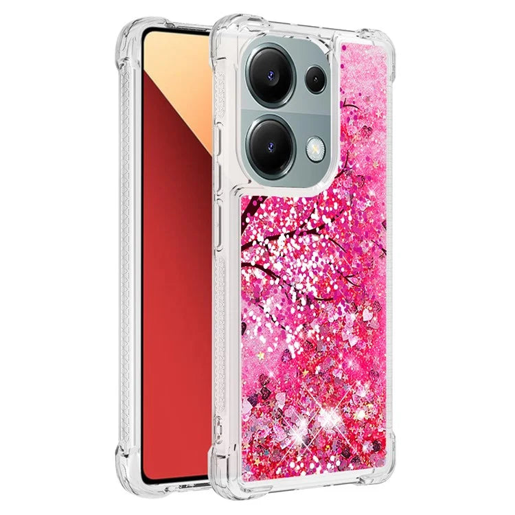 YB Quicksand Series-2 For Xiaomi Redmi Note 13 Pro 4G / Poco M6 Pro 4G Phone Case Stylish Pattern Quicksand TPU Cover