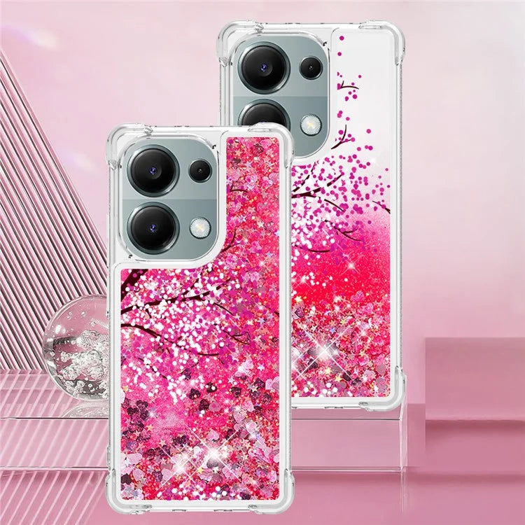YB Quicksand Series-2 For Xiaomi Redmi Note 13 Pro 4G / Poco M6 Pro 4G Phone Case Stylish Pattern Quicksand TPU Cover