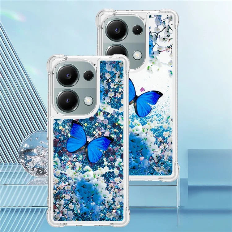 YB Quicksand Series-2 For Xiaomi Redmi Note 13 Pro 4G / Poco M6 Pro 4G Phone Case Stylish Pattern Quicksand TPU Cover