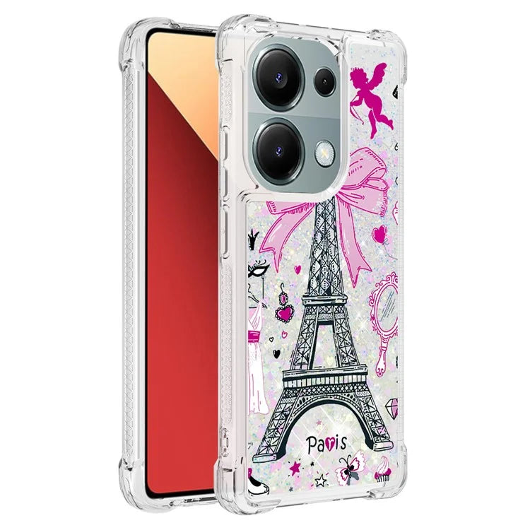 YB Quicksand Series-2 For Xiaomi Redmi Note 13 Pro 4G / Poco M6 Pro 4G Phone Case Stylish Pattern Quicksand TPU Cover
