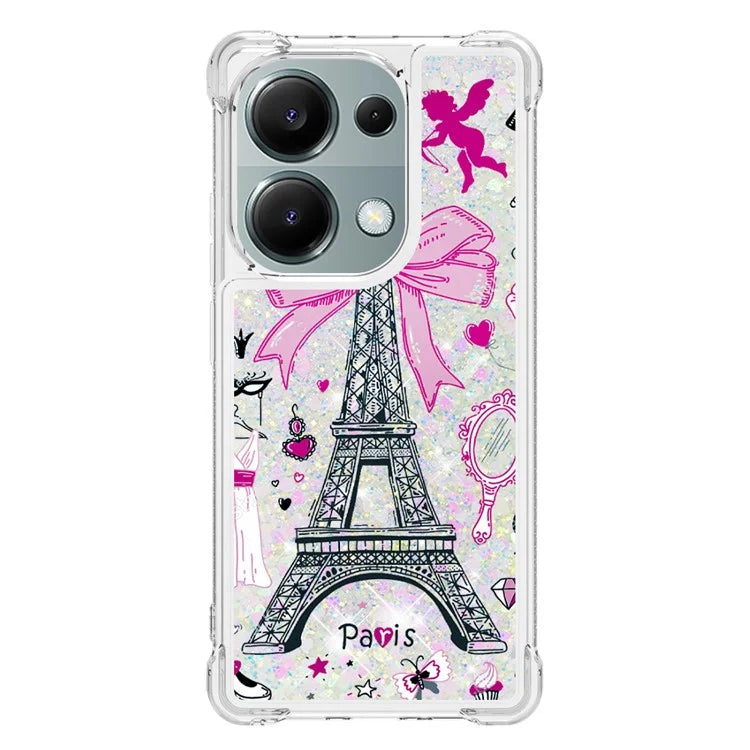 YB Quicksand Series-2 For Xiaomi Redmi Note 13 Pro 4G / Poco M6 Pro 4G Phone Case Stylish Pattern Quicksand TPU Cover