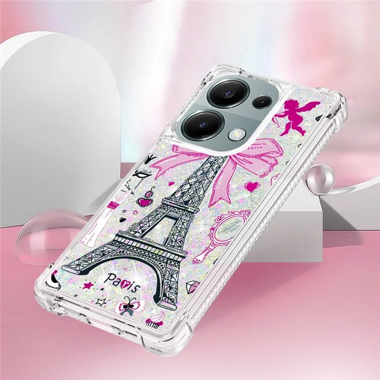 YB Quicksand Series-2 For Xiaomi Redmi Note 13 Pro 4G / Poco M6 Pro 4G Phone Case Stylish Pattern Quicksand TPU Cover