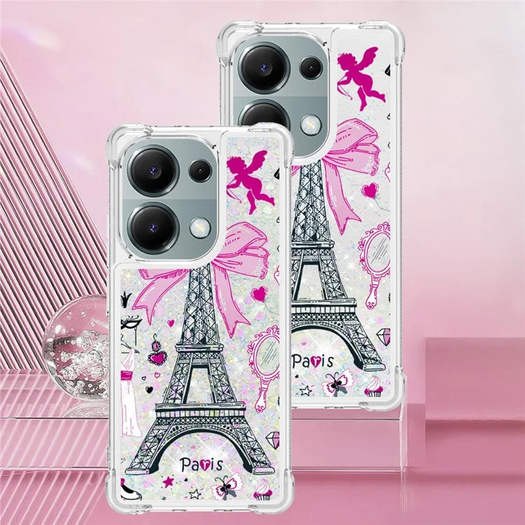 YB Quicksand Series-2 For Xiaomi Redmi Note 13 Pro 4G / Poco M6 Pro 4G Phone Case Stylish Pattern Quicksand TPU Cover