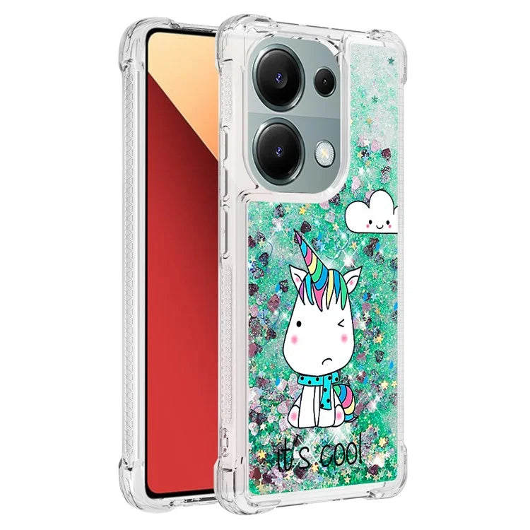 YB Quicksand Series-2 For Xiaomi Redmi Note 13 Pro 4G / Poco M6 Pro 4G Phone Case Stylish Pattern Quicksand TPU Cover