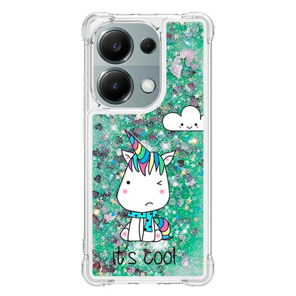 YB Quicksand Series-2 For Xiaomi Redmi Note 13 Pro 4G / Poco M6 Pro 4G Phone Case Stylish Pattern Quicksand TPU Cover