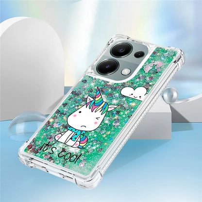 YB Quicksand Series-2 For Xiaomi Redmi Note 13 Pro 4G / Poco M6 Pro 4G Phone Case Stylish Pattern Quicksand TPU Cover