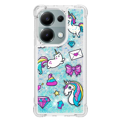 YB Quicksand Series-2 For Xiaomi Redmi Note 13 Pro 4G / Poco M6 Pro 4G Phone Case Stylish Pattern Quicksand TPU Cover
