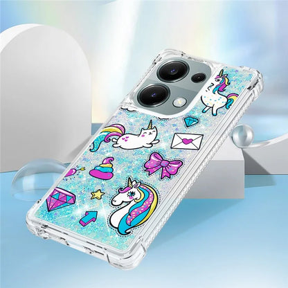 YB Quicksand Series-2 For Xiaomi Redmi Note 13 Pro 4G / Poco M6 Pro 4G Phone Case Stylish Pattern Quicksand TPU Cover