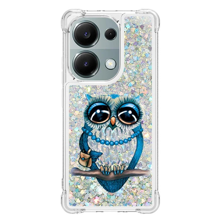 YB Quicksand Series-2 For Xiaomi Redmi Note 13 Pro 4G / Poco M6 Pro 4G Phone Case Stylish Pattern Quicksand TPU Cover