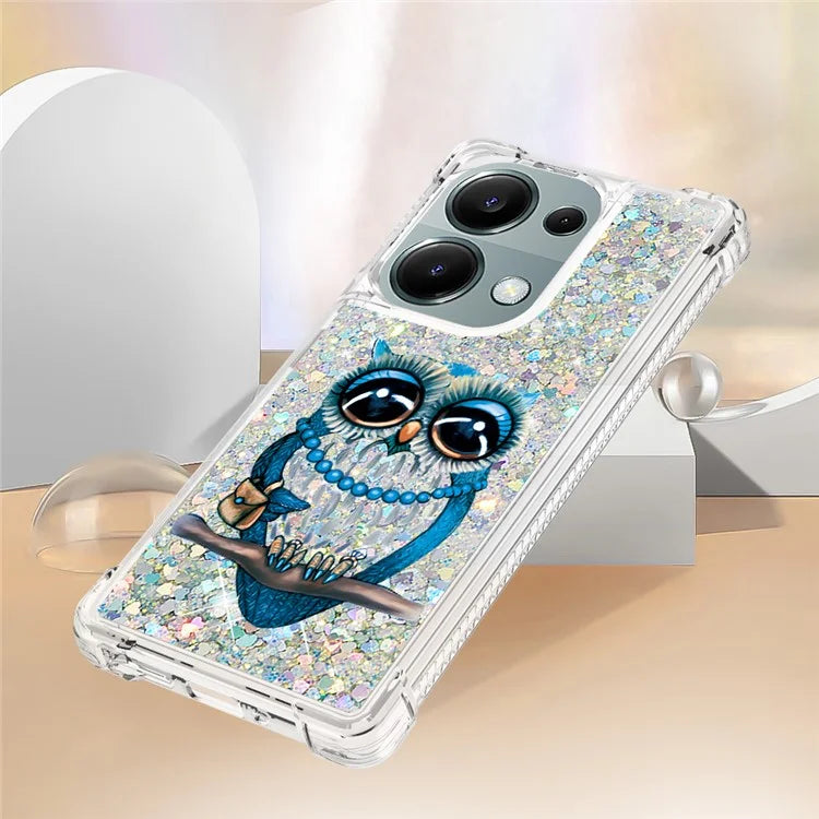 YB Quicksand Series-2 For Xiaomi Redmi Note 13 Pro 4G / Poco M6 Pro 4G Phone Case Stylish Pattern Quicksand TPU Cover