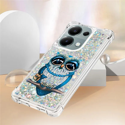 YB Quicksand Series-2 For Xiaomi Redmi Note 13 Pro 4G / Poco M6 Pro 4G Phone Case Stylish Pattern Quicksand TPU Cover