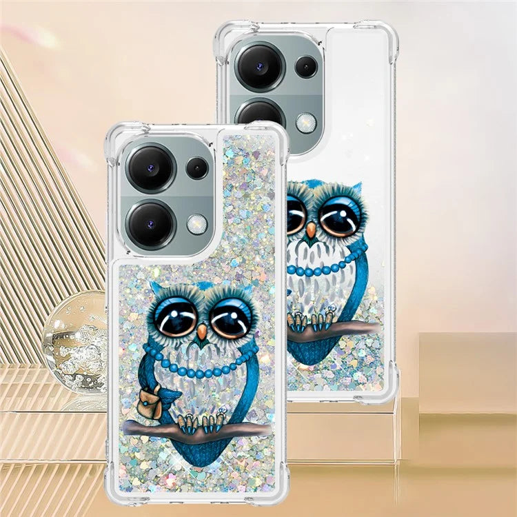 YB Quicksand Series-2 For Xiaomi Redmi Note 13 Pro 4G / Poco M6 Pro 4G Phone Case Stylish Pattern Quicksand TPU Cover