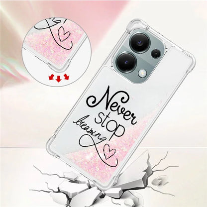 YB Quicksand Series-2 For Xiaomi Redmi Note 13 Pro 4G / Poco M6 Pro 4G Phone Case Stylish Pattern Quicksand TPU Cover