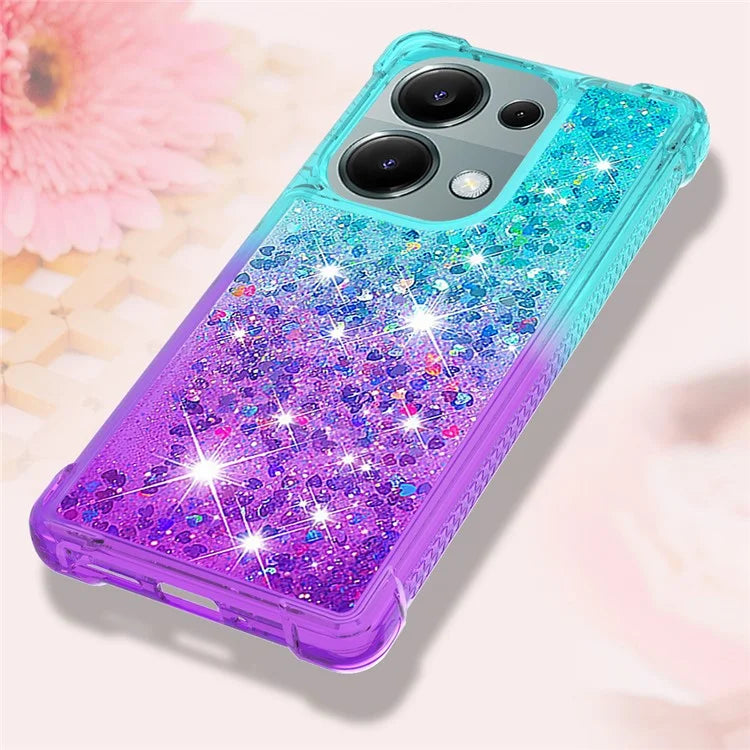 YB Quicksand Series-3 For Xiaomi Redmi Note 13 Pro 4G / Poco M6 Pro 4G Case Gradient Glitter TPU Phone Cover