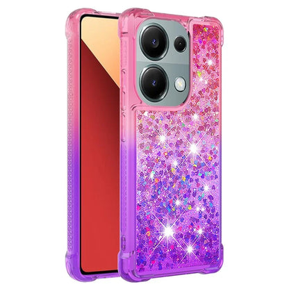 YB Quicksand Series-3 For Xiaomi Redmi Note 13 Pro 4G / Poco M6 Pro 4G Case Gradient Glitter TPU Phone Cover