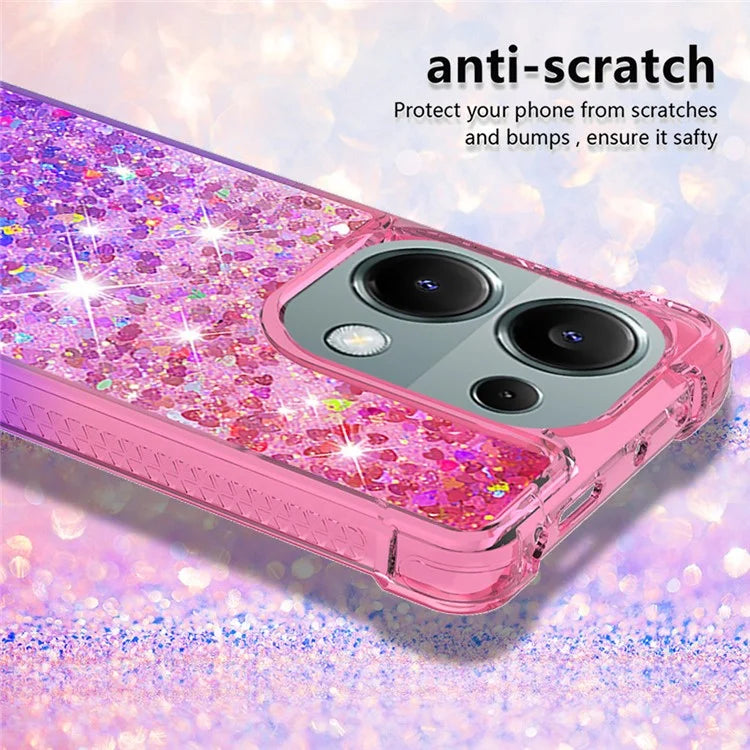 YB Quicksand Series-3 For Xiaomi Redmi Note 13 Pro 4G / Poco M6 Pro 4G Case Gradient Glitter TPU Phone Cover