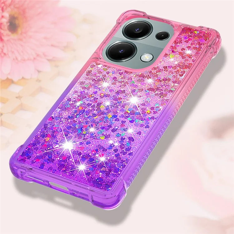 YB Quicksand Series-3 For Xiaomi Redmi Note 13 Pro 4G / Poco M6 Pro 4G Case Gradient Glitter TPU Phone Cover