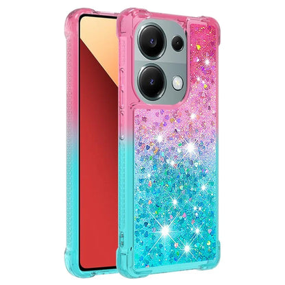 YB Quicksand Series-3 For Xiaomi Redmi Note 13 Pro 4G / Poco M6 Pro 4G Case Gradient Glitter TPU Phone Cover