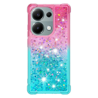 YB Quicksand Series-3 For Xiaomi Redmi Note 13 Pro 4G / Poco M6 Pro 4G Case Gradient Glitter TPU Phone Cover