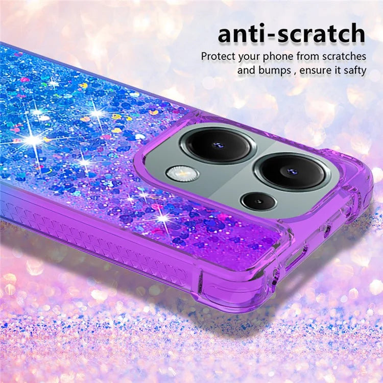 YB Quicksand Series-3 For Xiaomi Redmi Note 13 Pro 4G / Poco M6 Pro 4G Case Gradient Glitter TPU Phone Cover