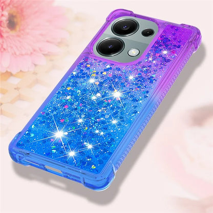 YB Quicksand Series-3 For Xiaomi Redmi Note 13 Pro 4G / Poco M6 Pro 4G Case Gradient Glitter TPU Phone Cover