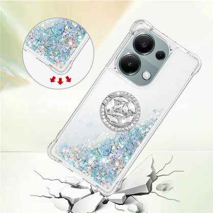 YB Quicksand Series-7 For Xiaomi Redmi Note 13 Pro 4G / Poco M6 Pro 4G Case Flowing Sequins Phone Kickstand Cover