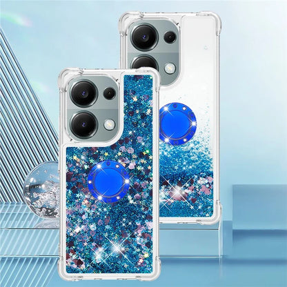 YB Quicksand Series-7 For Xiaomi Redmi Note 13 Pro 4G / Poco M6 Pro 4G Case Flowing Sequins Phone Kickstand Cover