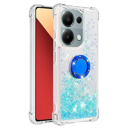 YB Quicksand Series-7 For Xiaomi Redmi Note 13 Pro 4G / Poco M6 Pro 4G Case Flowing Sequins Phone Kickstand Cover