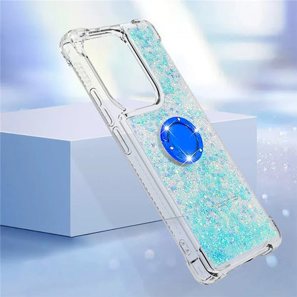 YB Quicksand Series-7 For Xiaomi Redmi Note 13 Pro 4G / Poco M6 Pro 4G Case Flowing Sequins Phone Kickstand Cover