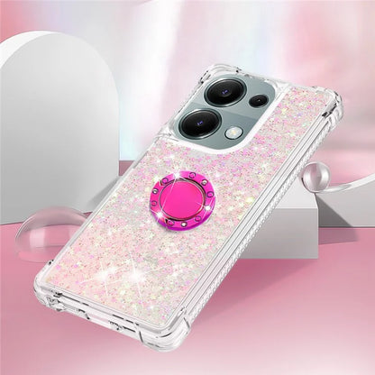 YB Quicksand Series-7 For Xiaomi Redmi Note 13 Pro 4G / Poco M6 Pro 4G Case Flowing Sequins Phone Kickstand Cover
