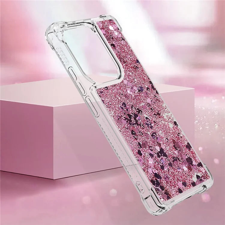 YB Quicksand Series-1 For Xiaomi Redmi Note 13 Pro 4G / Poco M6 Pro 4G TPU Case Shiny Sequins Floating Phone Cover