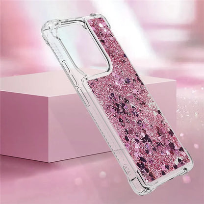 YB Quicksand Series-1 For Xiaomi Redmi Note 13 Pro 4G / Poco M6 Pro 4G TPU Case Shiny Sequins Floating Phone Cover