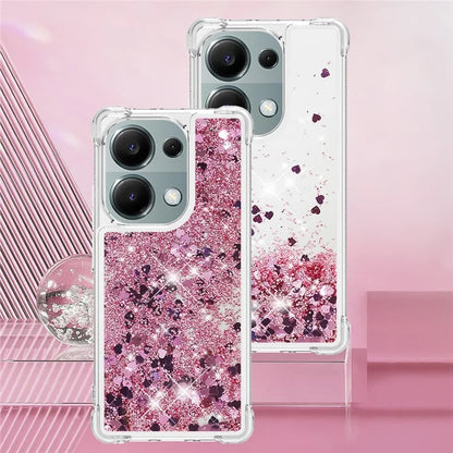YB Quicksand Series-1 For Xiaomi Redmi Note 13 Pro 4G / Poco M6 Pro 4G TPU Case Shiny Sequins Floating Phone Cover