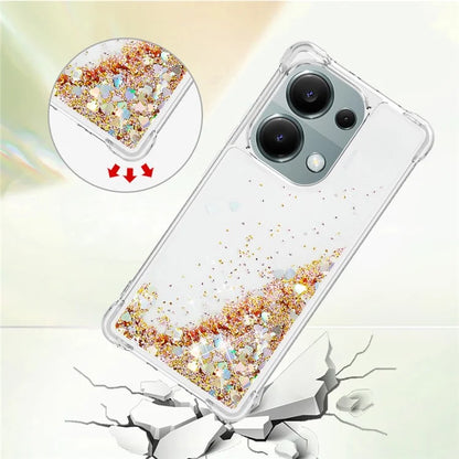 YB Quicksand Series-1 For Xiaomi Redmi Note 13 Pro 4G / Poco M6 Pro 4G TPU Case Shiny Sequins Floating Phone Cover