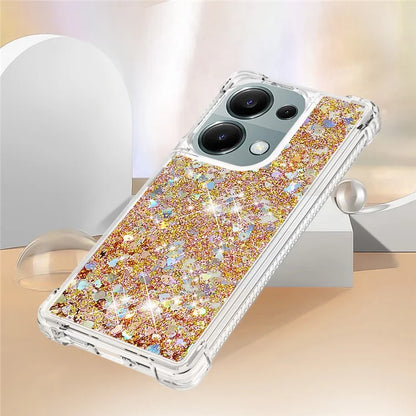 YB Quicksand Series-1 For Xiaomi Redmi Note 13 Pro 4G / Poco M6 Pro 4G TPU Case Shiny Sequins Floating Phone Cover