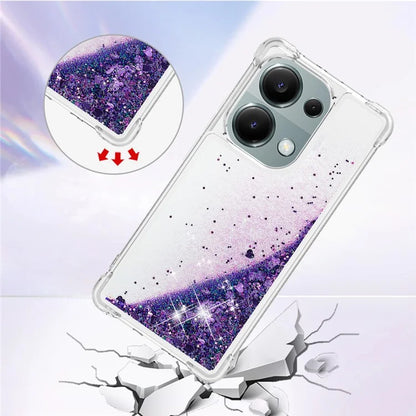 YB Quicksand Series-1 For Xiaomi Redmi Note 13 Pro 4G / Poco M6 Pro 4G TPU Case Shiny Sequins Floating Phone Cover