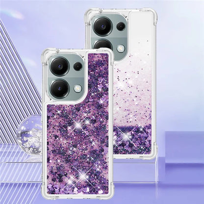 YB Quicksand Series-1 For Xiaomi Redmi Note 13 Pro 4G / Poco M6 Pro 4G TPU Case Shiny Sequins Floating Phone Cover