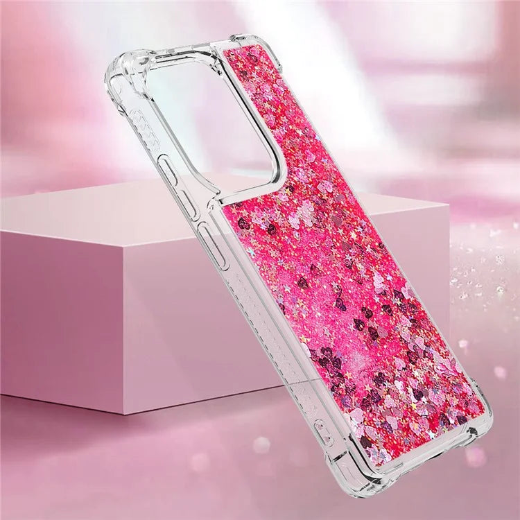 YB Quicksand Series-1 For Xiaomi Redmi Note 13 Pro 4G / Poco M6 Pro 4G TPU Case Shiny Sequins Floating Phone Cover