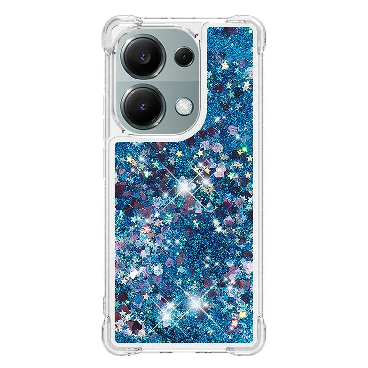 YB Quicksand Series-1 For Xiaomi Redmi Note 13 Pro 4G / Poco M6 Pro 4G TPU Case Shiny Sequins Floating Phone Cover