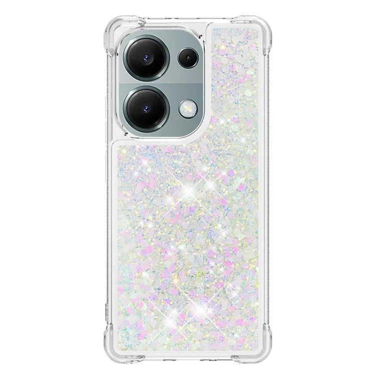 YB Quicksand Series-1 For Xiaomi Redmi Note 13 Pro 4G / Poco M6 Pro 4G TPU Case Shiny Sequins Floating Phone Cover