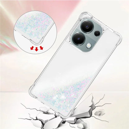 YB Quicksand Series-1 For Xiaomi Redmi Note 13 Pro 4G / Poco M6 Pro 4G TPU Case Shiny Sequins Floating Phone Cover