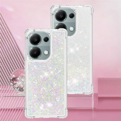 YB Quicksand Series-1 For Xiaomi Redmi Note 13 Pro 4G / Poco M6 Pro 4G TPU Case Shiny Sequins Floating Phone Cover
