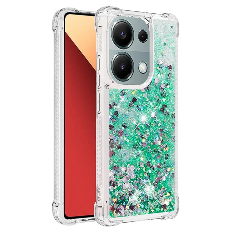 YB Quicksand Series-1 For Xiaomi Redmi Note 13 Pro 4G / Poco M6 Pro 4G TPU Case Shiny Sequins Floating Phone Cover