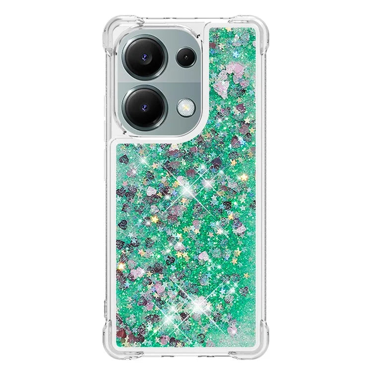 YB Quicksand Series-1 For Xiaomi Redmi Note 13 Pro 4G / Poco M6 Pro 4G TPU Case Shiny Sequins Floating Phone Cover