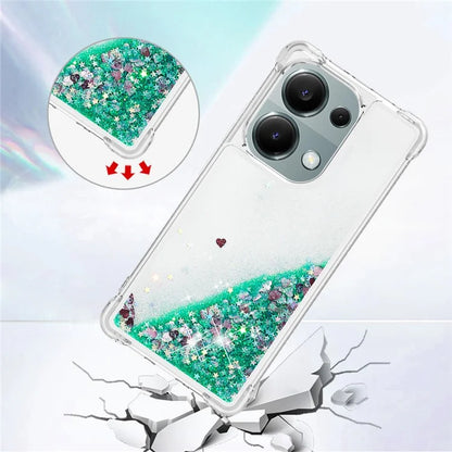 YB Quicksand Series-1 For Xiaomi Redmi Note 13 Pro 4G / Poco M6 Pro 4G TPU Case Shiny Sequins Floating Phone Cover