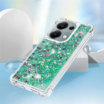 YB Quicksand Series-1 For Xiaomi Redmi Note 13 Pro 4G / Poco M6 Pro 4G TPU Case Shiny Sequins Floating Phone Cover