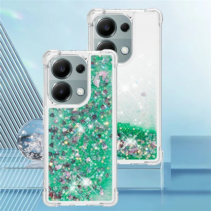 YB Quicksand Series-1 For Xiaomi Redmi Note 13 Pro 4G / Poco M6 Pro 4G TPU Case Shiny Sequins Floating Phone Cover